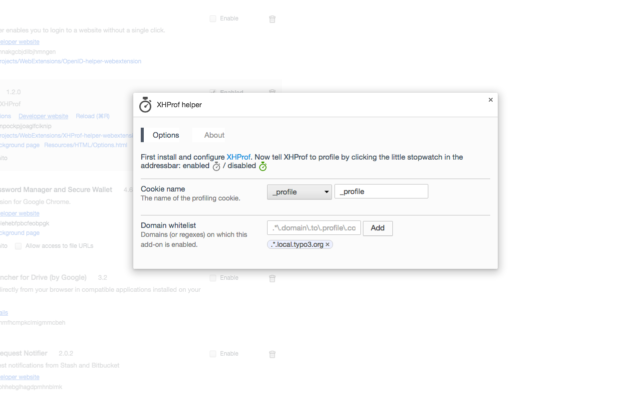 XHProf helper chrome谷歌浏览器插件_扩展第2张截图