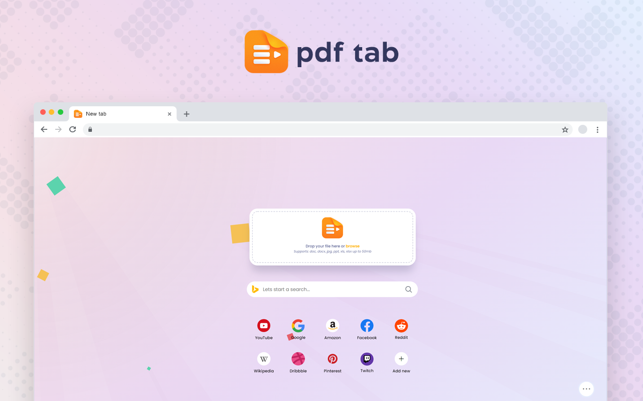 PDF Tab - PDF Converter in a New Tab chrome谷歌浏览器插件_扩展第2张截图