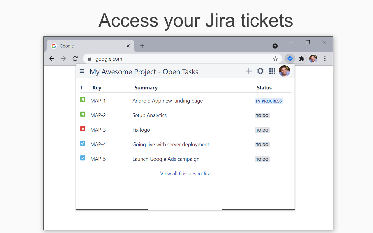 Jira for Chrome chrome谷歌浏览器插件_扩展第2张截图