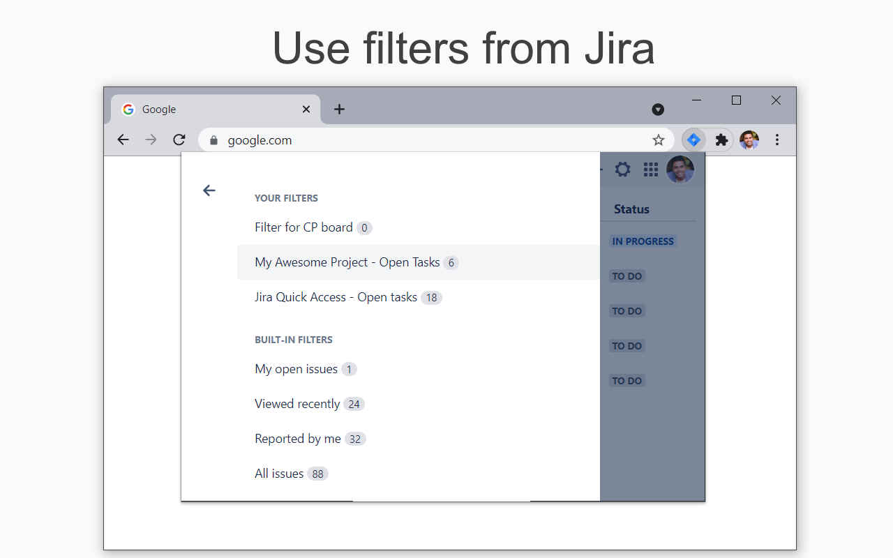 Jira for Chrome chrome谷歌浏览器插件_扩展第4张截图