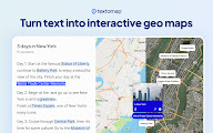 Textomap: Generate maps from text in seconds chrome谷歌浏览器插件_扩展第1张截图