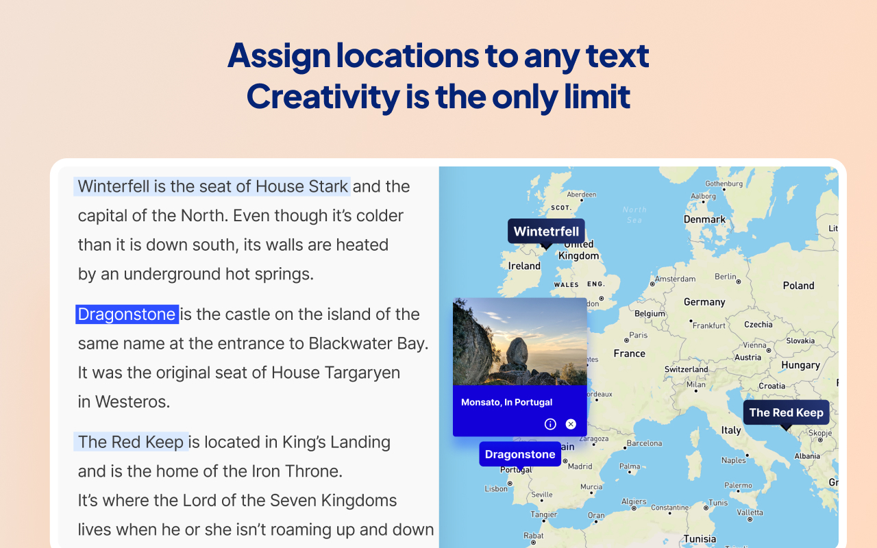 Textomap: Generate maps from text in seconds chrome谷歌浏览器插件_扩展第2张截图