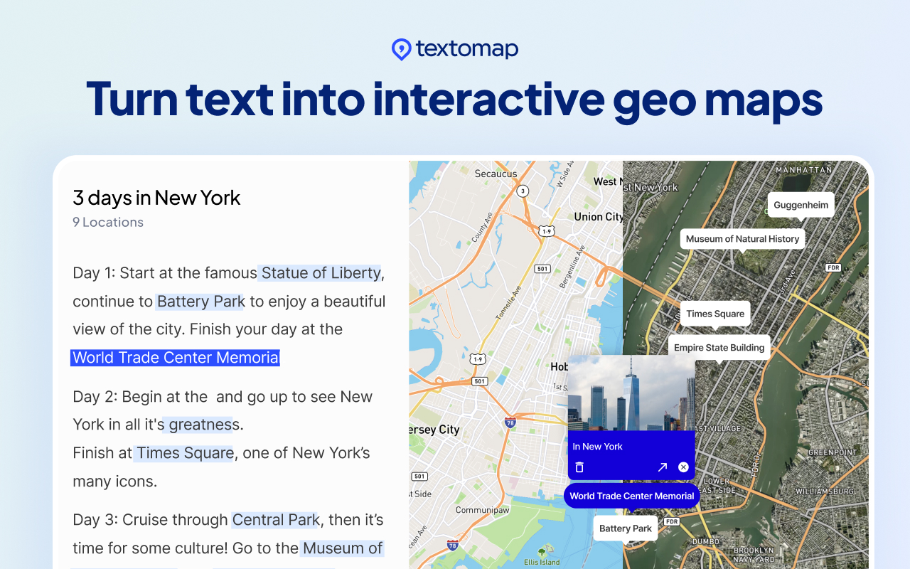 Textomap: Generate maps from text in seconds chrome谷歌浏览器插件_扩展第10张截图