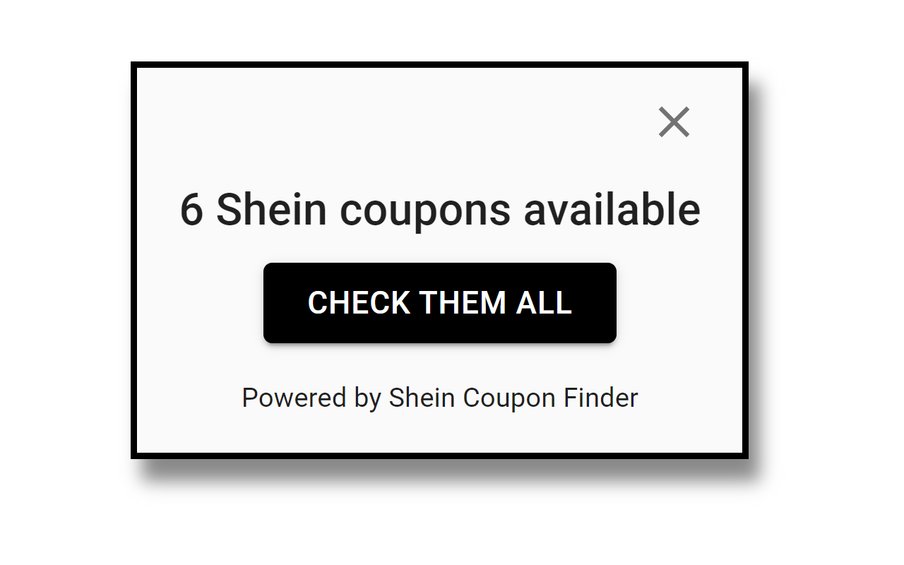 Shein Coupon Finder chrome谷歌浏览器插件_扩展第1张截图