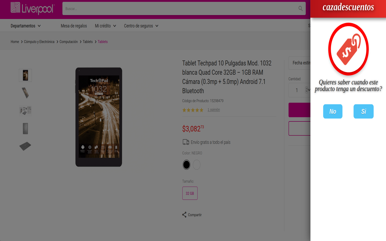 cazadescuentos chrome谷歌浏览器插件_扩展第2张截图