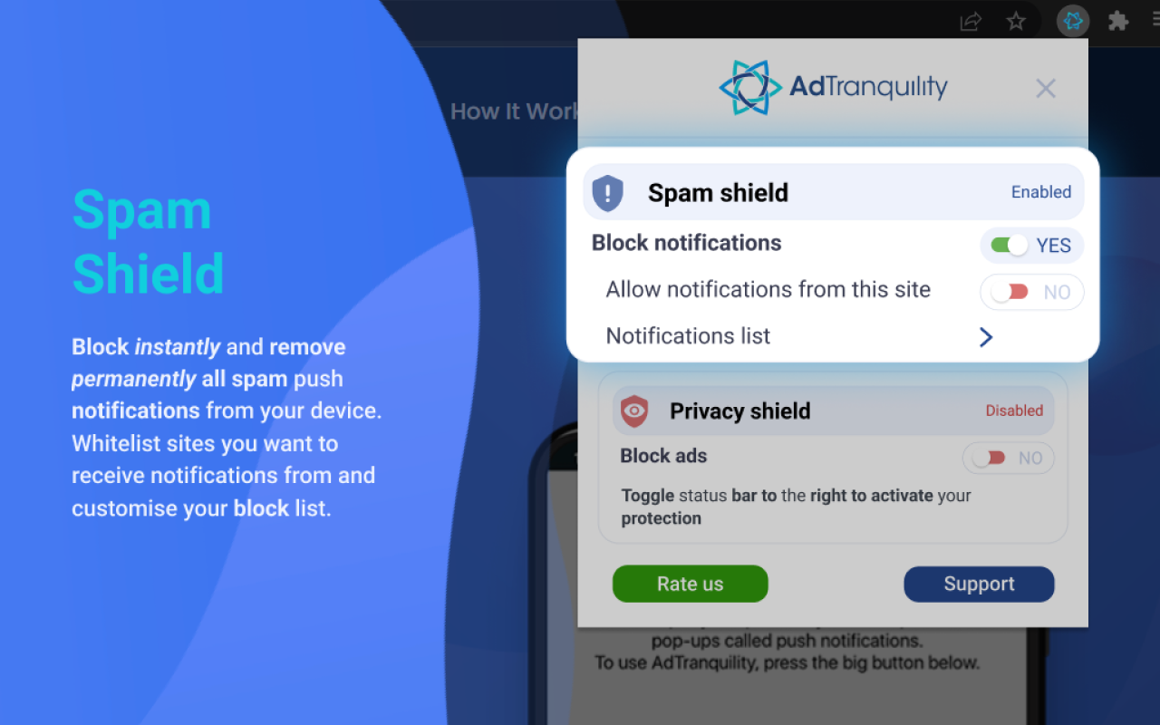 AdTranquility Spam Protection chrome谷歌浏览器插件_扩展第1张截图