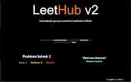 LeetHub v2 chrome谷歌浏览器插件_扩展第2张截图