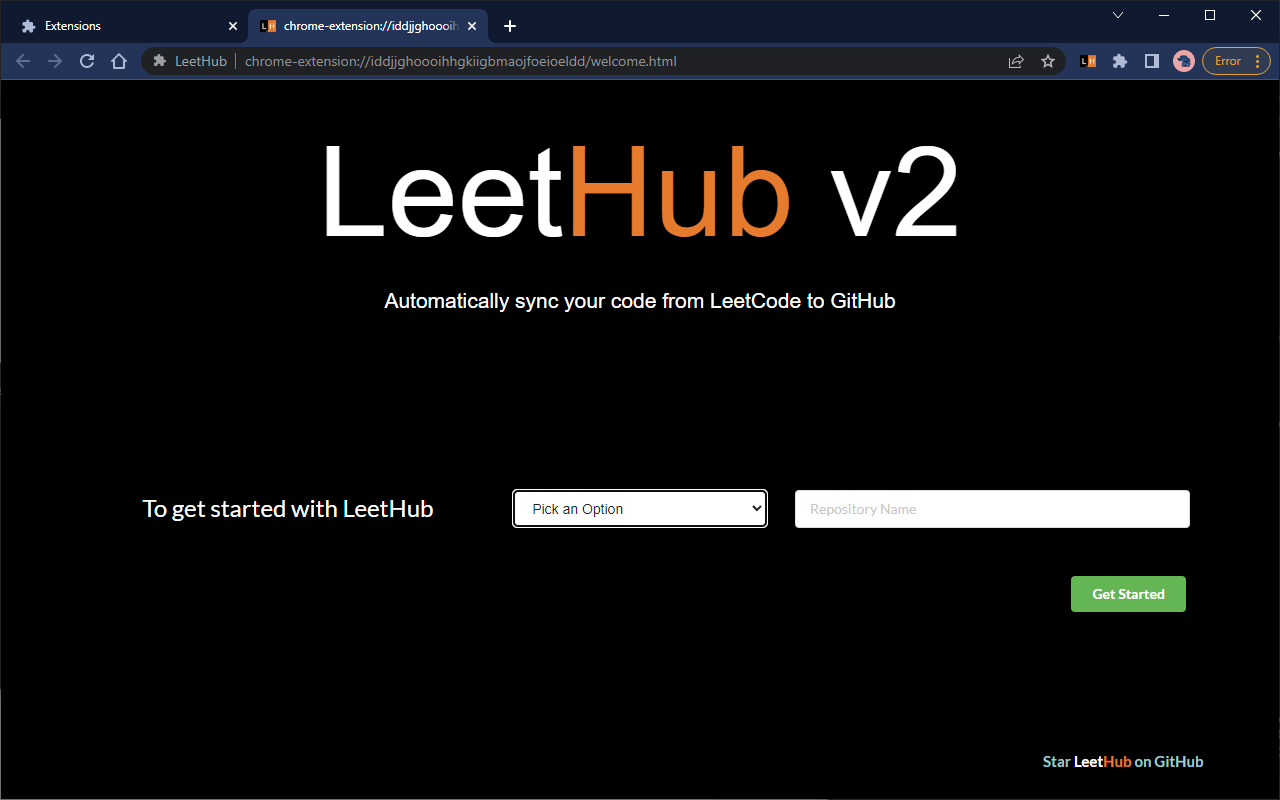 LeetHub v2 chrome谷歌浏览器插件_扩展第4张截图