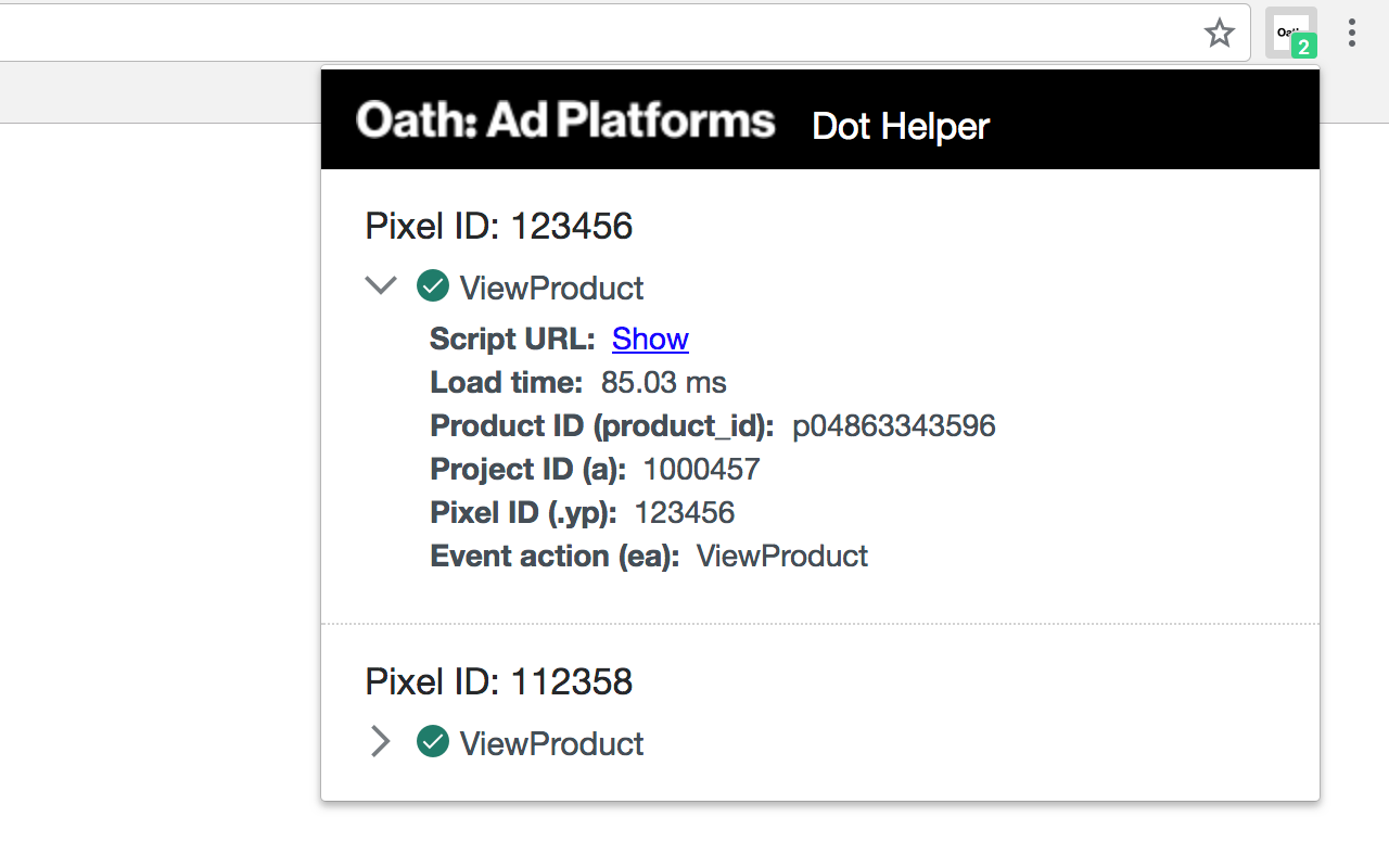 Oath: Ad Platforms Dot Helper chrome谷歌浏览器插件_扩展第2张截图