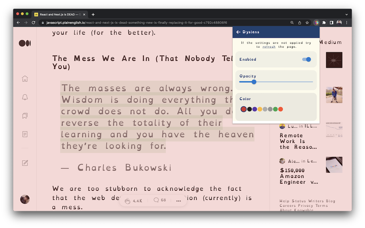 Dyslens chrome谷歌浏览器插件_扩展第4张截图