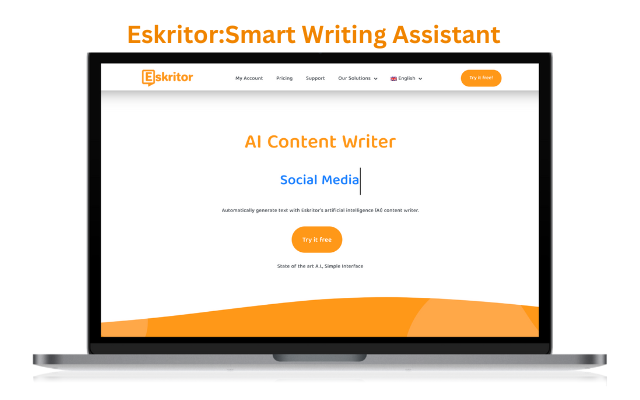 Eskritor: Smart Writing Assistant chrome谷歌浏览器插件_扩展第1张截图