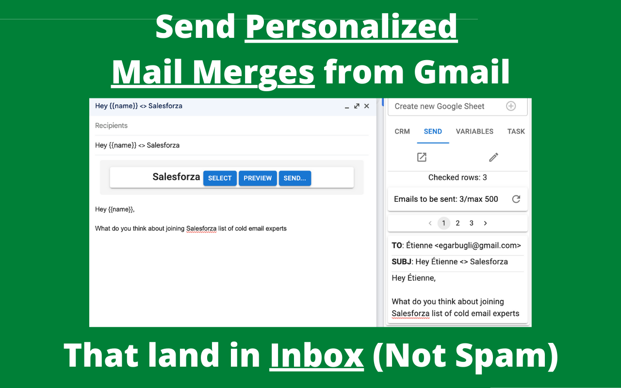 Salesforza Gmail Mail Merge & CRM on GSheets chrome谷歌浏览器插件_扩展第7张截图