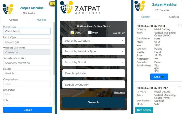 Zatpat Machines B2B chrome谷歌浏览器插件_扩展第1张截图