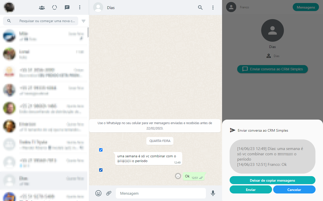 CRM Simples para vender no WhatsApp. chrome谷歌浏览器插件_扩展第3张截图