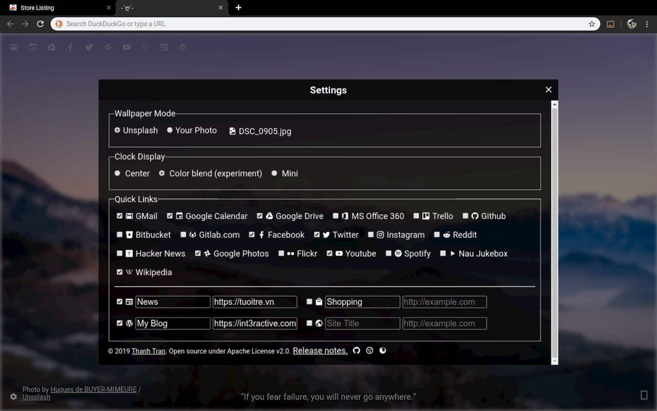 Nau Tab chrome谷歌浏览器插件_扩展第6张截图