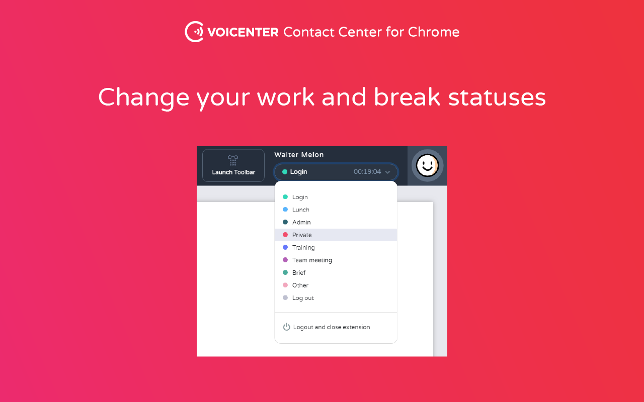 Voicenter Contact Center Extension chrome谷歌浏览器插件_扩展第1张截图