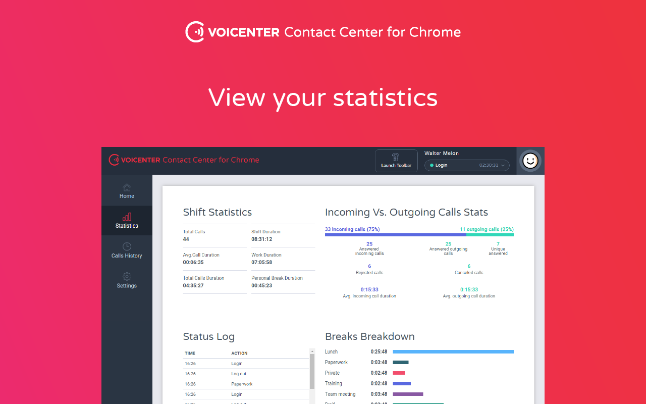 Voicenter Contact Center Extension chrome谷歌浏览器插件_扩展第2张截图