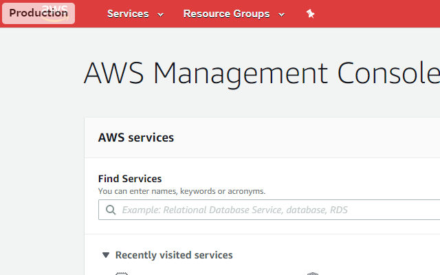 Customize AWS Console Header chrome谷歌浏览器插件_扩展第2张截图