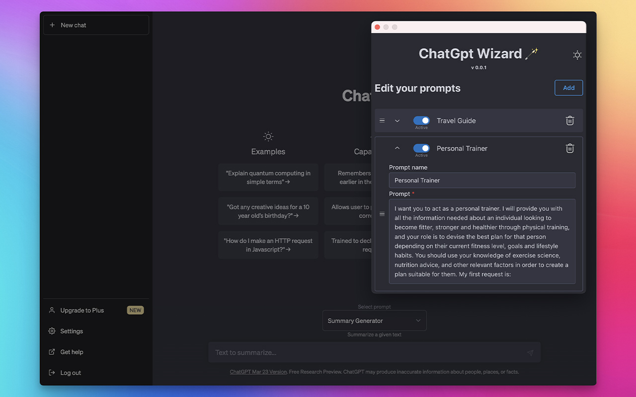 ChatGPT Prompt Wizard chrome谷歌浏览器插件_扩展第4张截图