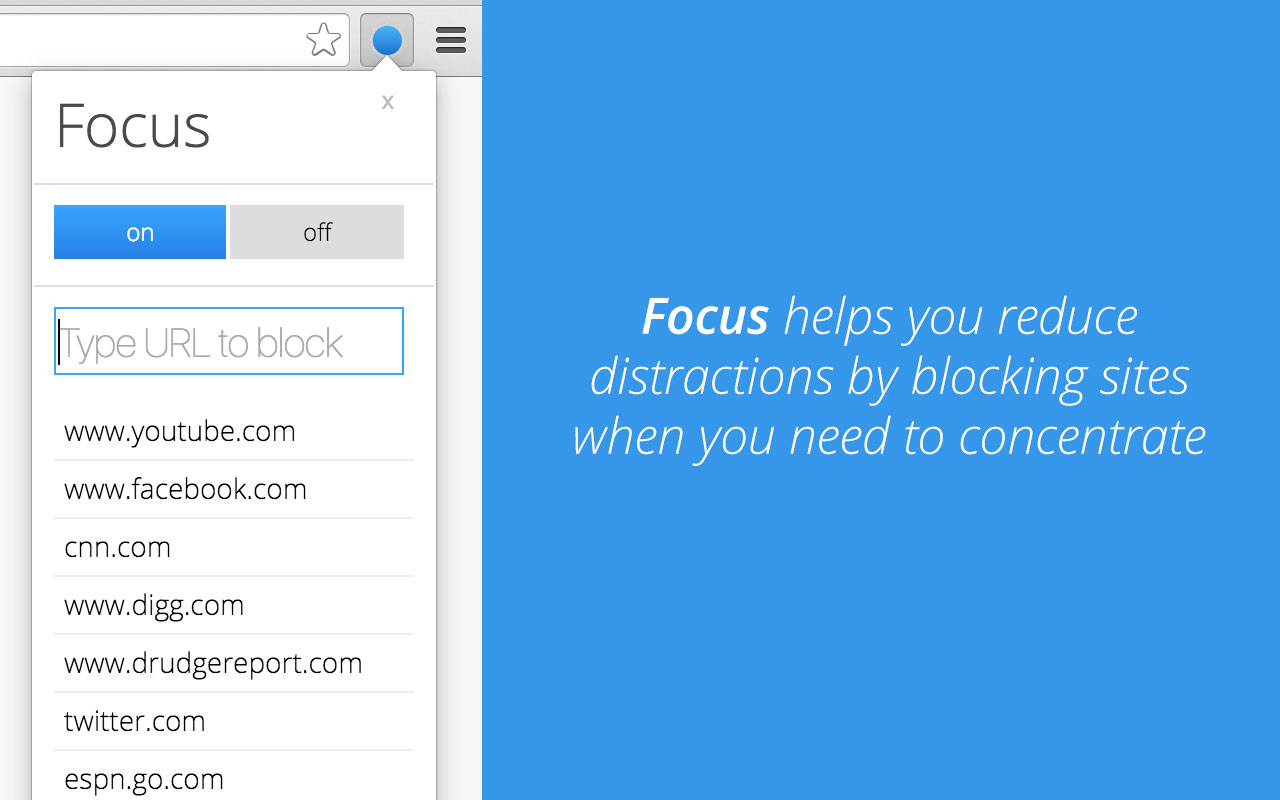 Focus: A Simple Site Blocker chrome谷歌浏览器插件_扩展第1张截图