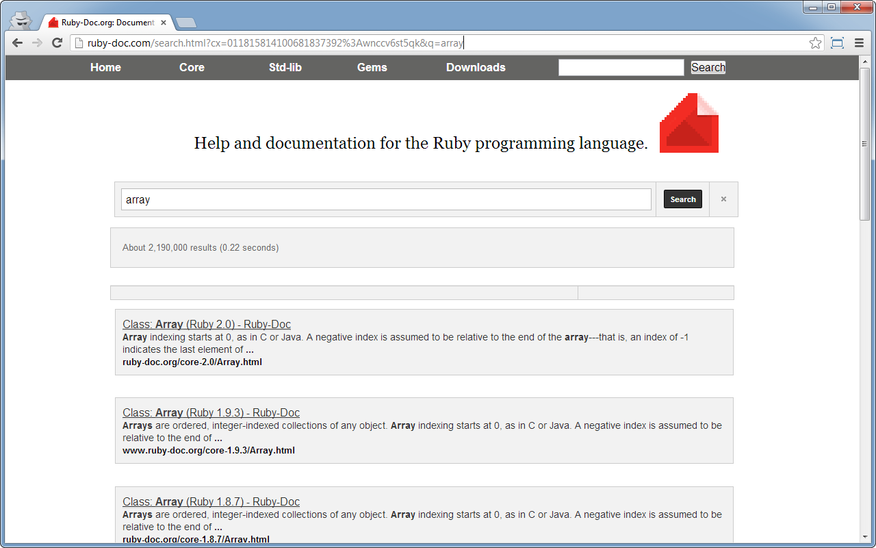 RubyDoc Search chrome谷歌浏览器插件_扩展第1张截图