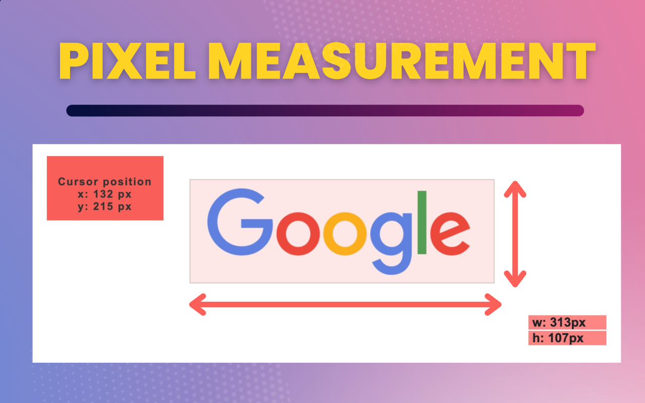 Pixel measurement — 在线标尺像素 chrome谷歌浏览器插件_扩展第2张截图
