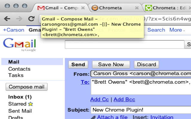 Chrometa Browser Extension chrome谷歌浏览器插件_扩展第1张截图