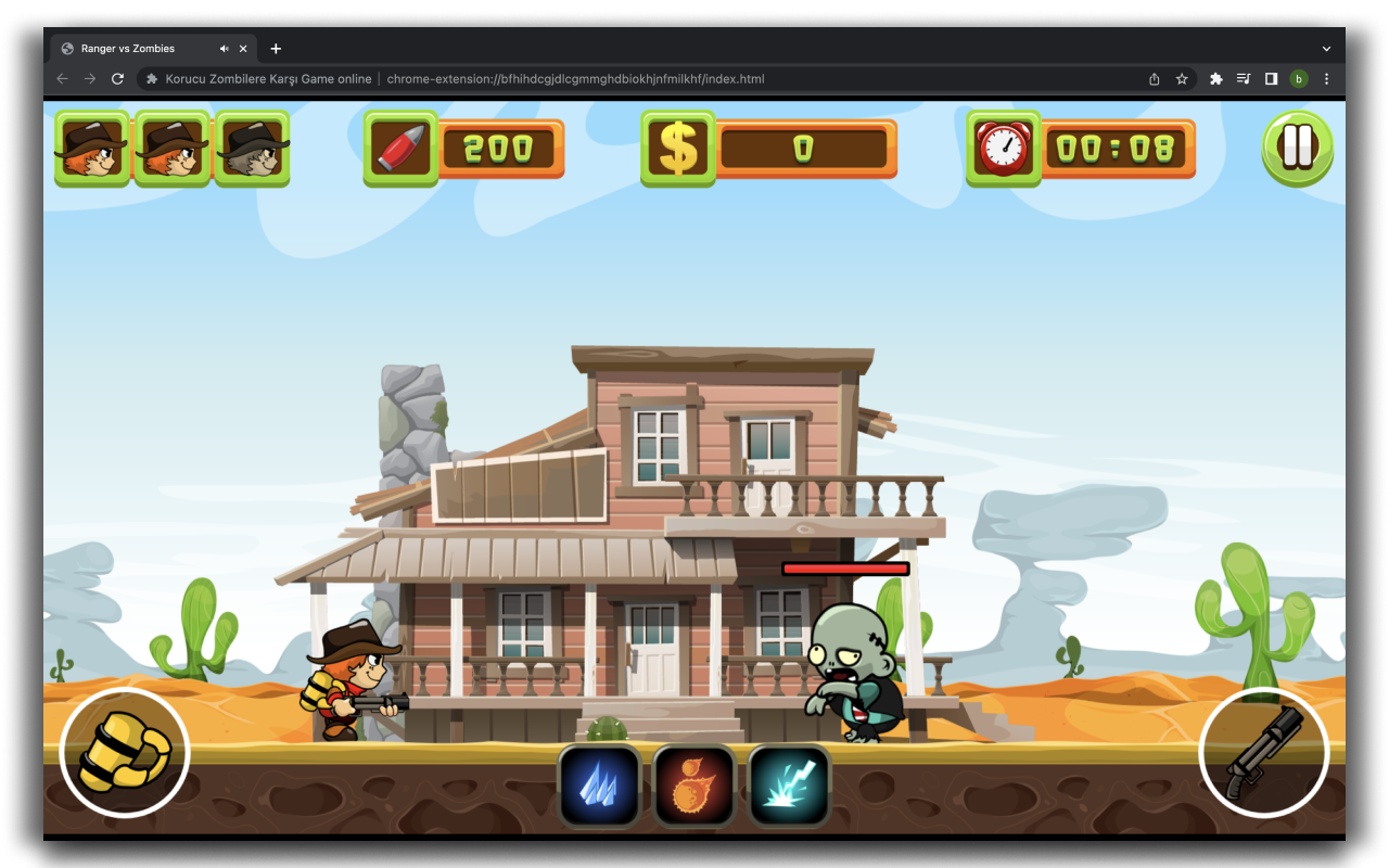 Ranger vs Zombies - HTML5 Game chrome谷歌浏览器插件_扩展第1张截图