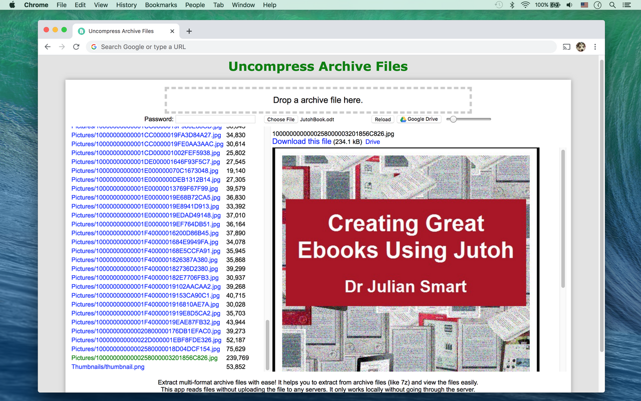 Uncompress Archive Files chrome谷歌浏览器插件_扩展第1张截图