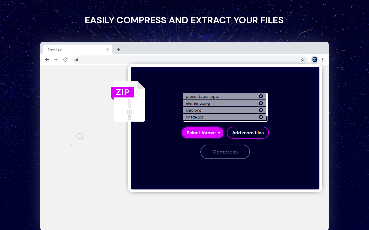 Zip Like a Pro chrome谷歌浏览器插件_扩展第3张截图