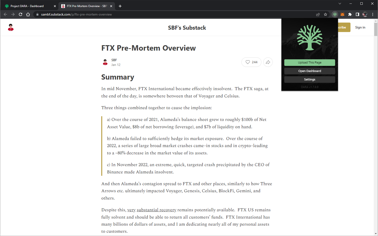 DARA chrome谷歌浏览器插件_扩展第4张截图
