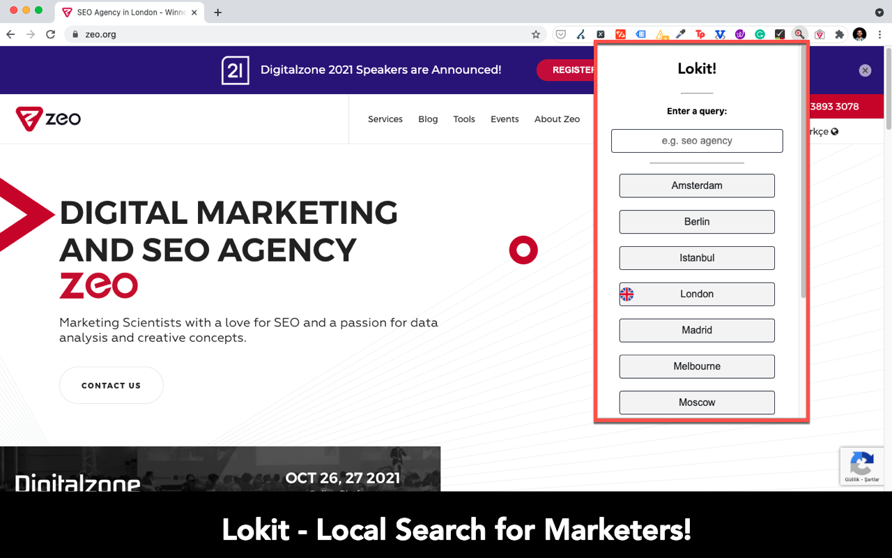 Lokit - Local Search for Marketers chrome谷歌浏览器插件_扩展第1张截图