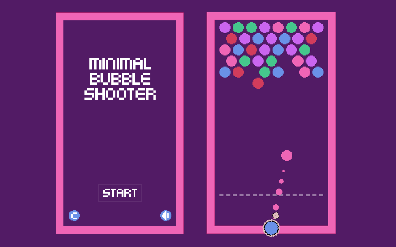 Minimal Bubble Shooter Game chrome谷歌浏览器插件_扩展第2张截图