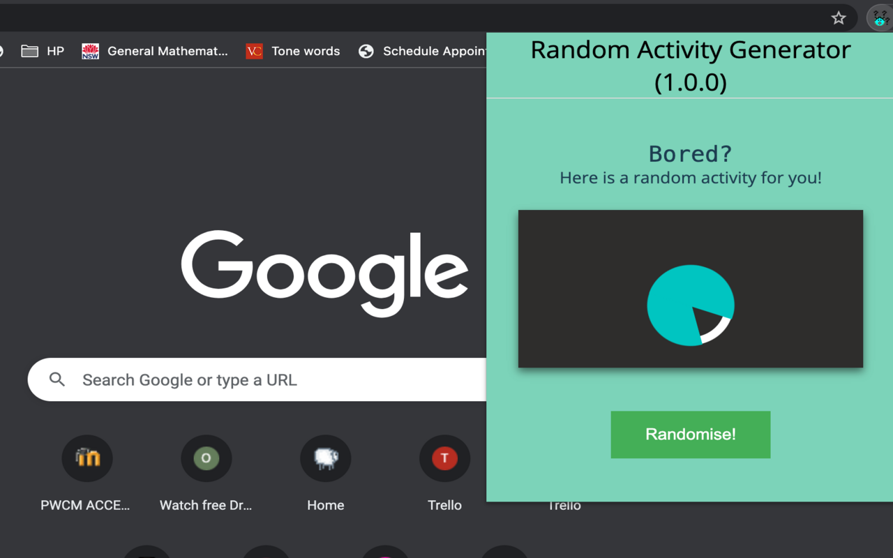 Random Activity Generator chrome谷歌浏览器插件_扩展第2张截图