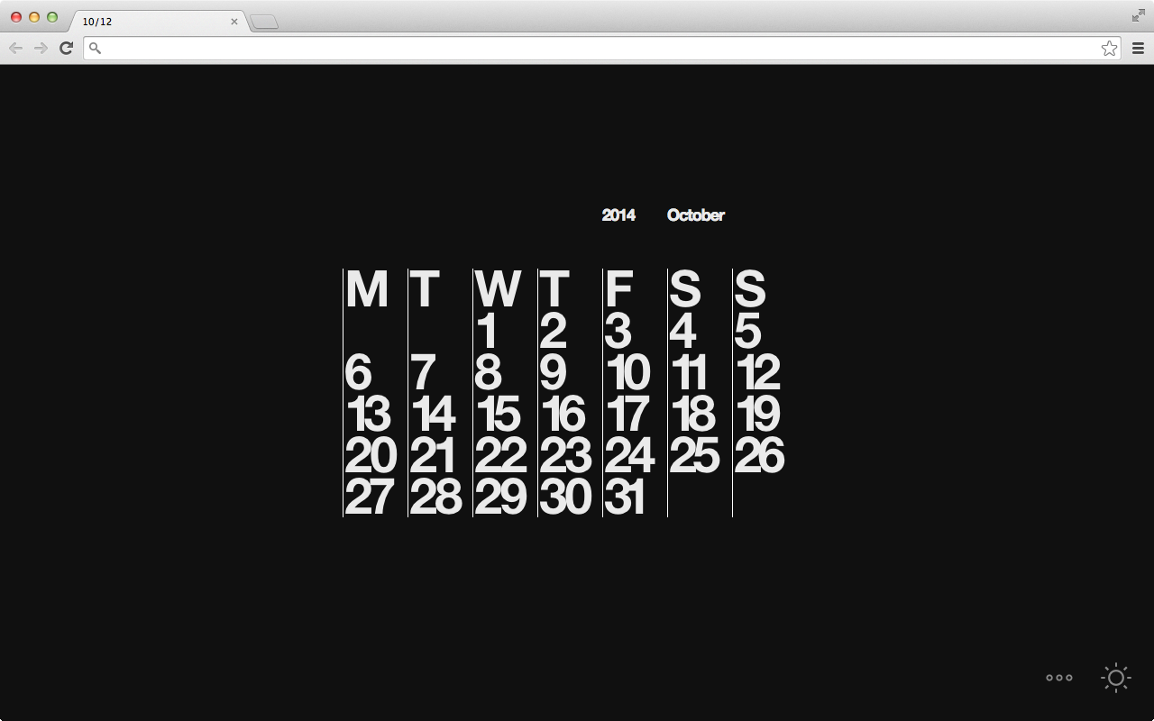 Stendig Calendar Tab chrome谷歌浏览器插件_扩展第2张截图