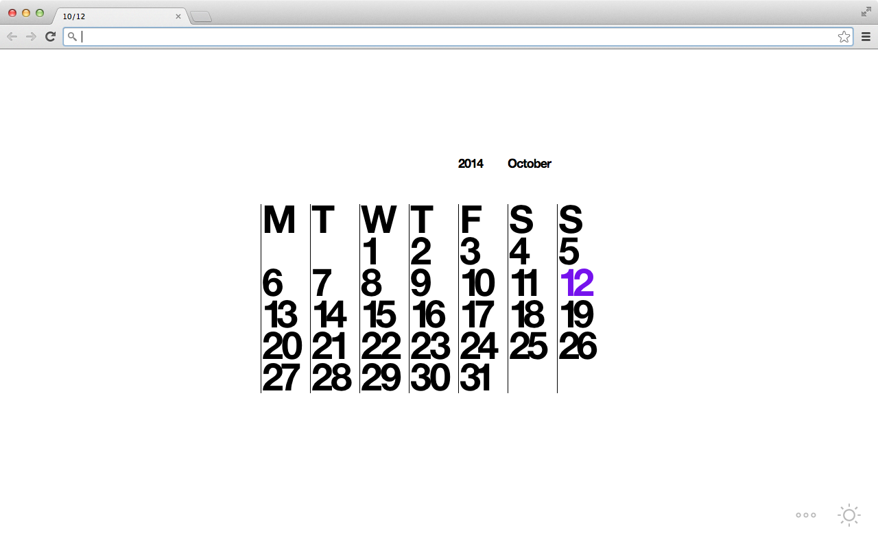 Stendig Calendar Tab chrome谷歌浏览器插件_扩展第3张截图