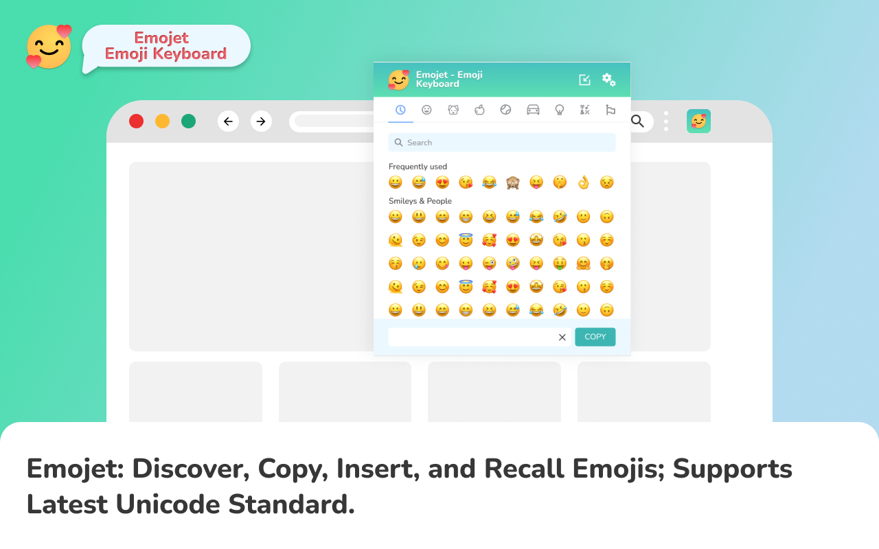 Emojet - Emoji Keyboard chrome谷歌浏览器插件_扩展第1张截图