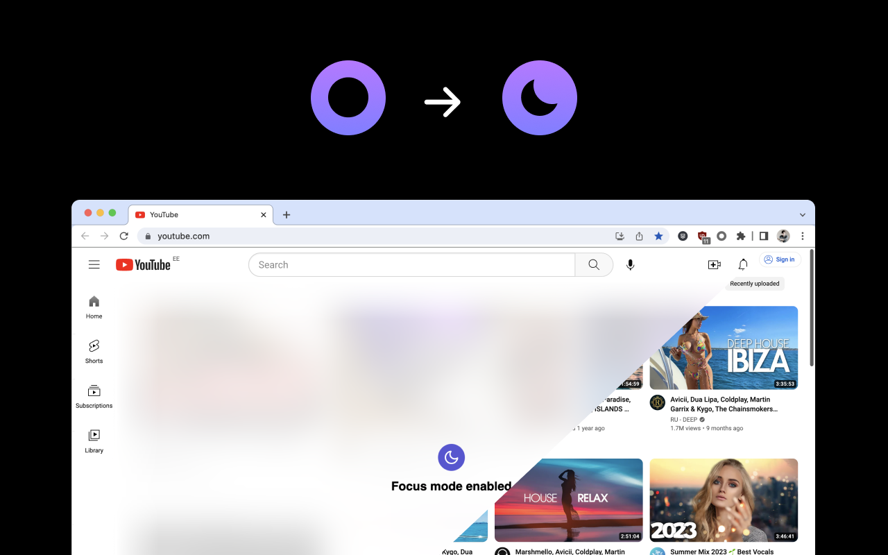 Opaco focus chrome谷歌浏览器插件_扩展第2张截图