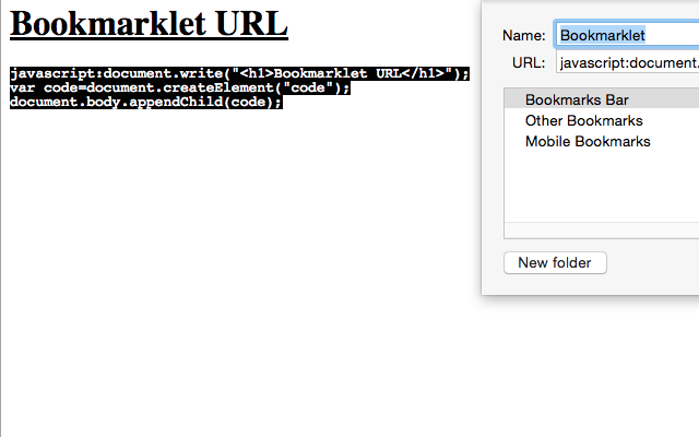 Bookmarklet URL chrome谷歌浏览器插件_扩展第1张截图