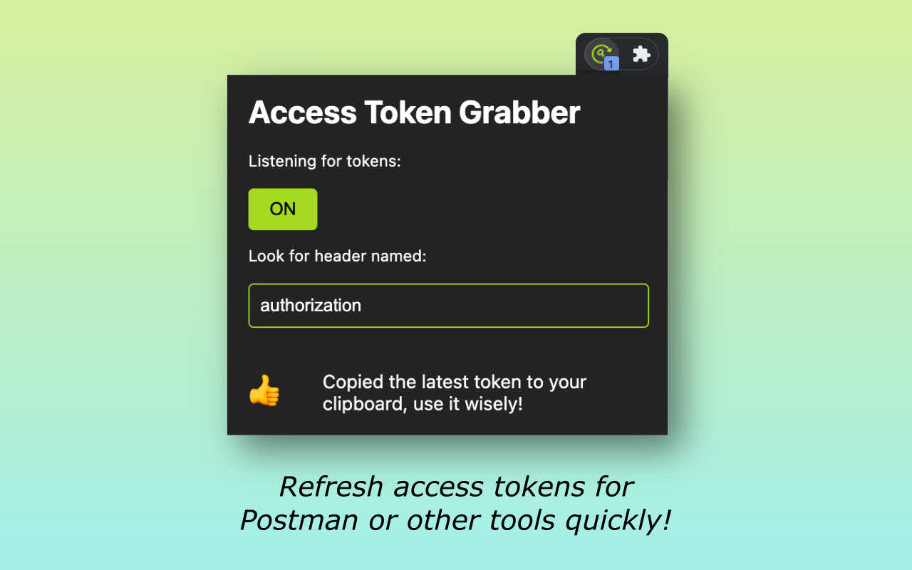 Access Token Grabber chrome谷歌浏览器插件_扩展第2张截图
