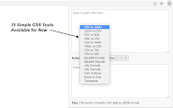 CSV Tools chrome谷歌浏览器插件_扩展第8张截图