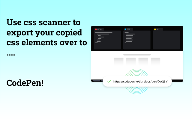 css scanner chrome谷歌浏览器插件_扩展第1张截图