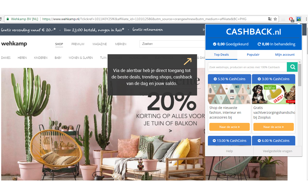 Cashback.nl chrome谷歌浏览器插件_扩展第4张截图