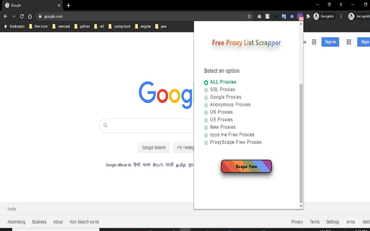 Free Proxy List Scrapper chrome谷歌浏览器插件_扩展第6张截图