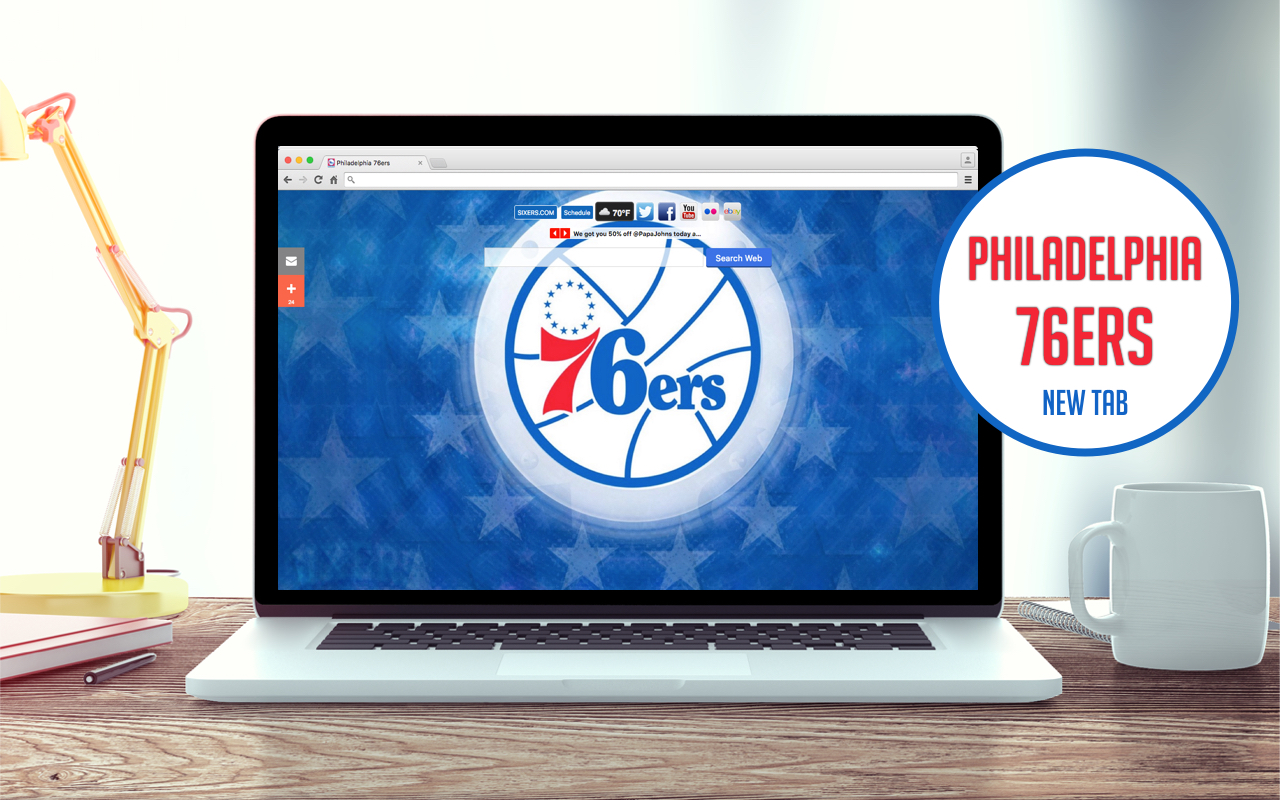 NBA Philadelphia 76ers New Tab chrome谷歌浏览器插件_扩展第1张截图
