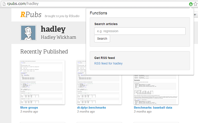 Comfortable RPubs chrome谷歌浏览器插件_扩展第1张截图
