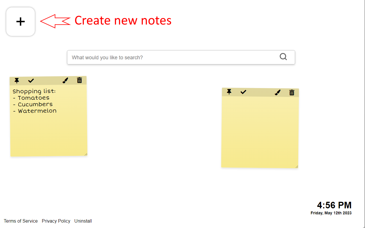 Sticky Notes Tab chrome谷歌浏览器插件_扩展第1张截图
