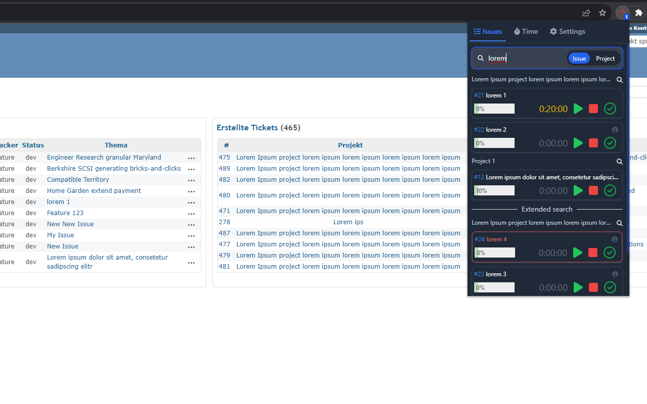 Redmine Time Tracking chrome谷歌浏览器插件_扩展第1张截图