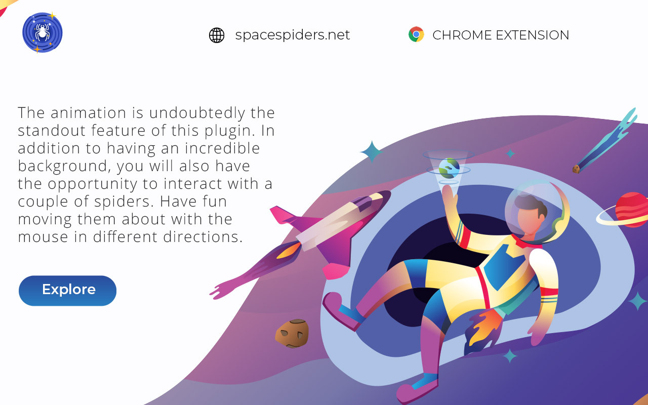 Space Spiders chrome谷歌浏览器插件_扩展第1张截图