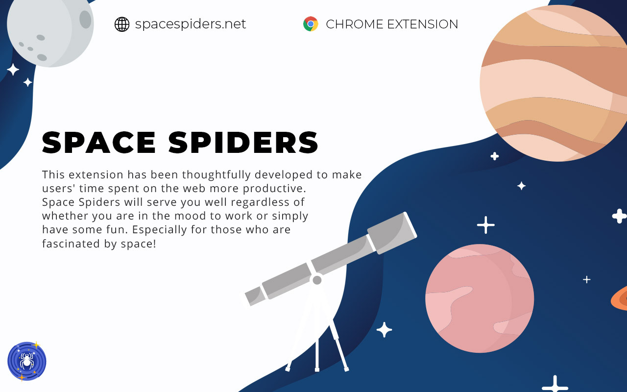 Space Spiders chrome谷歌浏览器插件_扩展第2张截图